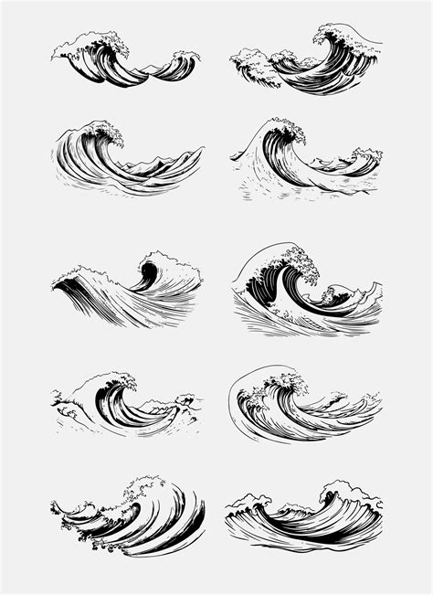 Vector Ocean Waves - Graphicsfuel