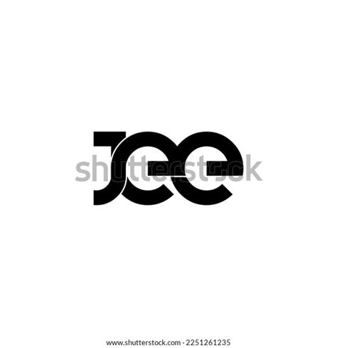 Jee Lettering Initial Monogram Logo Design Stock Vector (Royalty Free ...