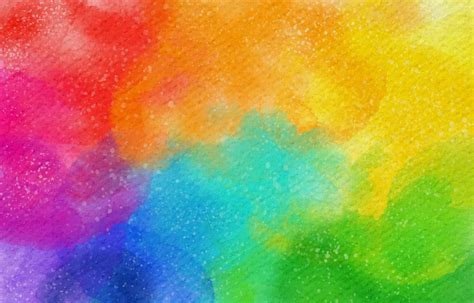 Download Bright Watercolour Rainbow Background Wallpaper | Wallpapers.com