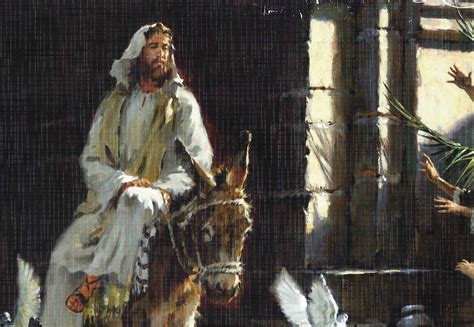 Jesus On A Donkey Palm Sunday