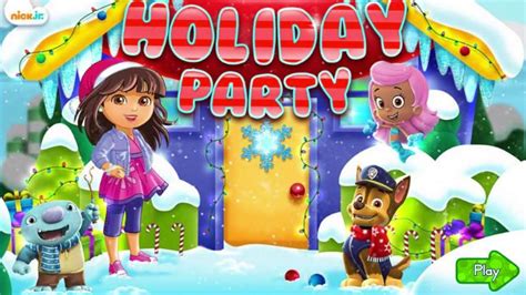 Holiday Party - Dora and Friends Nick Jr Games - YouTube