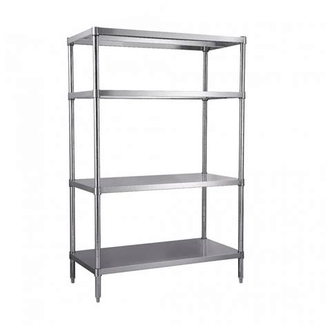 restaurant kitchen storage equipment stainless steel solid sheet shelving