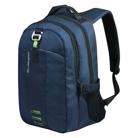 Wholesale 15" Latitude Backpack with Laptop Sleeve - Navy/Lime