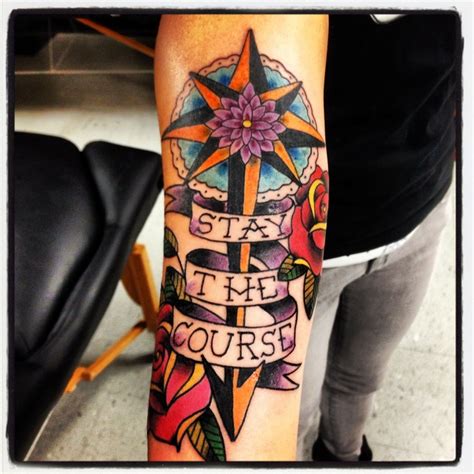 Stay the Course My latest art addition. Always stay true to yourself | Travel tattoo, Tattoos ...