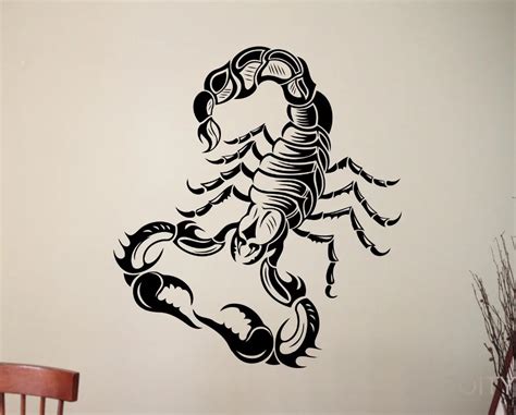 Aliexpress.com : Buy Scorpion Wall Vinyl Sticker Animal Hexapod Decal ...