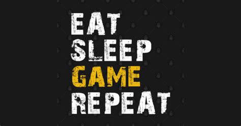 eat sleep game repeat - Eat Sleep Game Repeat - Sticker | TeePublic