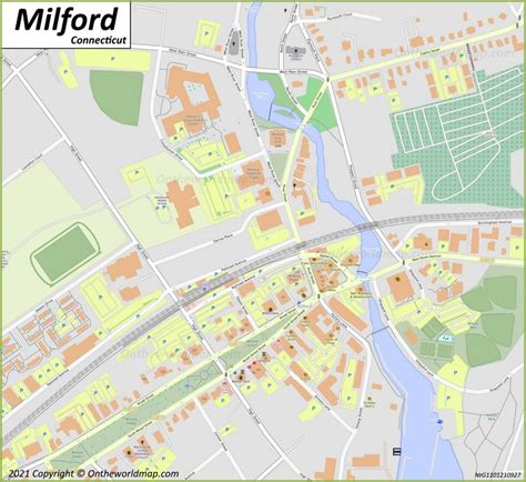 Downtown Milford Map