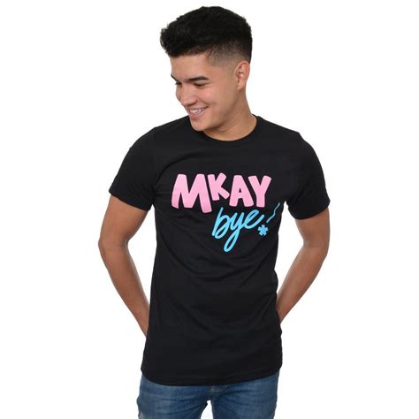 Wassabi Mkay Bye T-Shirt - Black | Alex wassabi, Black shirt, Shirts