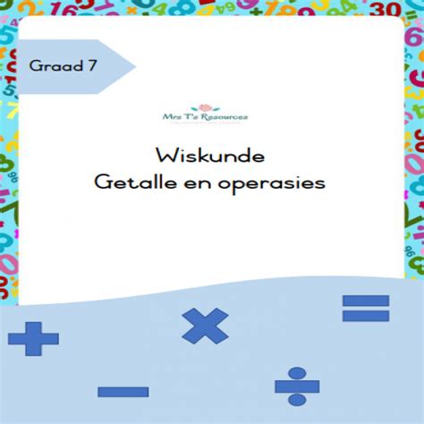 Graad 7 Wiskunde Wekkaarte oor Getalle en Operasies + MEMO • Teacha!