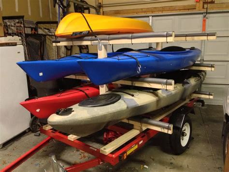 Homemade Kayak Trailer Rack | Fishing | Pinterest