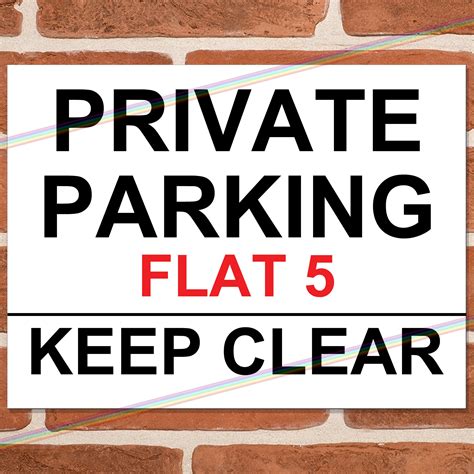 Personalised Private Parking Metal Signs. Custom Car Park Sign | Etsy