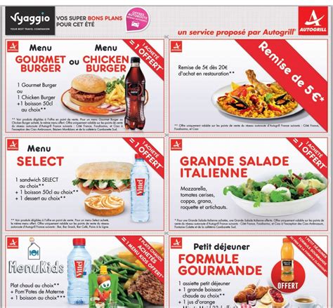 Des bons de réduction pour les restaurants autogrill | Bons plans et Astuces