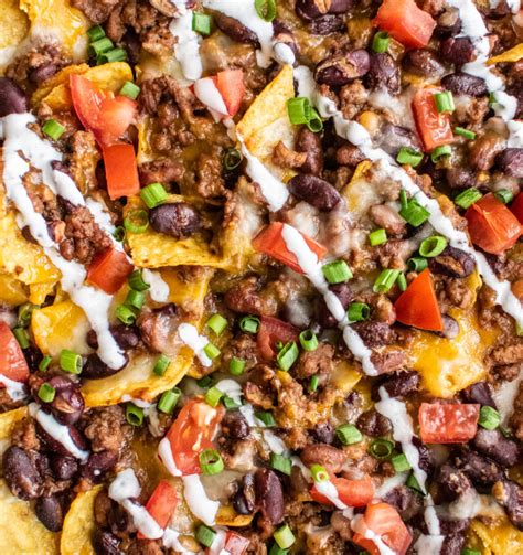 Baked Chili Nachos | Carolyn's Cooking