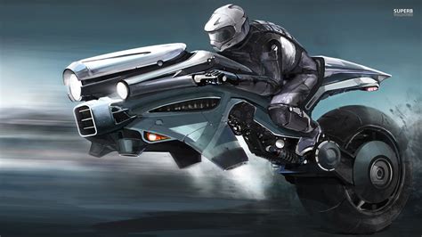 Riding the futuristic bike wallpaper | Wide Screen Wallpapers 1080p,2K,4K