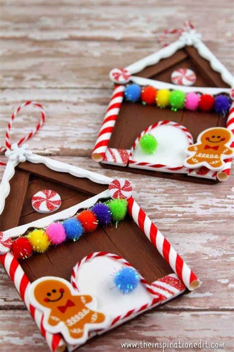 How To Make An Easy Gingerbread House Ornament · The Inspiration Edit