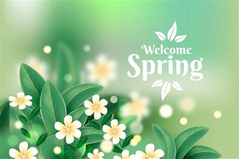 Free Vector | Realistic spring background