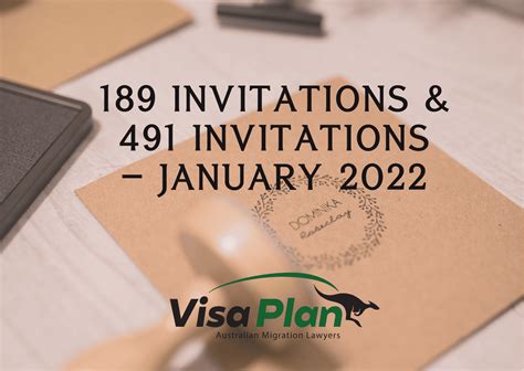 189 and 491 Invitation Round - January 2022