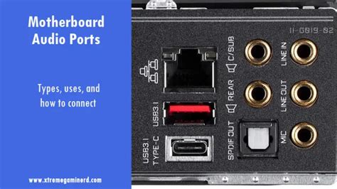 Motherboard Audio ports- Types and Uses