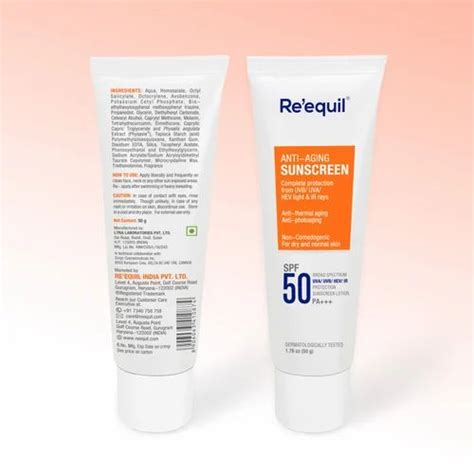 Re'equil Anti Aging Sunscreen Spf 50 Pa, For Personal at Rs 550 in Chandigarh