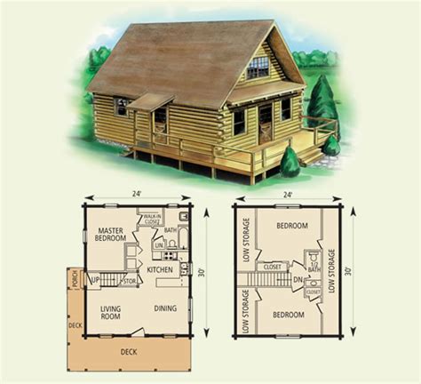 Log Home Kits, Log Home Plans, Buy Log Homes, First Time Buyer Homes, : 24 ft x 30 ft Log Cabin ...