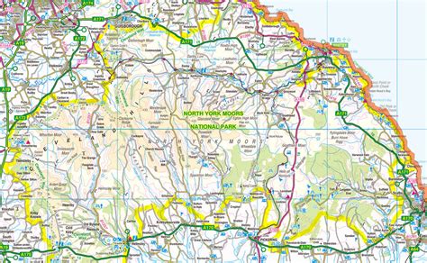 North Yorkshire County Map | I Love Maps