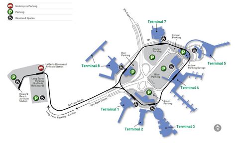 jfk parking map | Airport Parking Guides