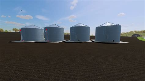 Grain Bins V1.0 FS22 Mod | Farming Simulator 22 Mod