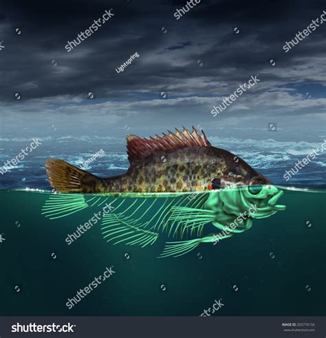 Water Pollution Polluted Ocean Concept Fish Stock Illustration 203776156 | Shutterstock