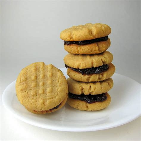 Peanut Butter Jelly Sandwich Cookies | Babaganosh