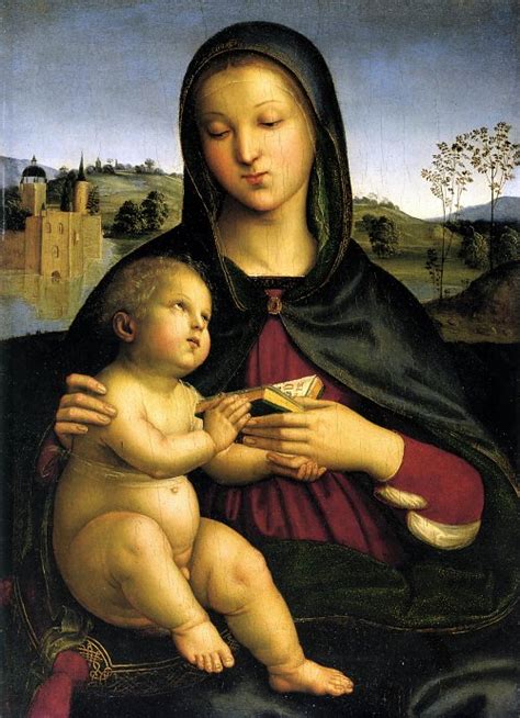 Raffael Madonna and Child with Book Wandbild kaufen