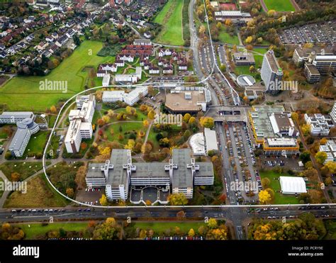 TU Dortmund University Campus with Hochbahn passenger suspension ...