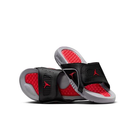 Youth Jordan Hydro 4 Retro Slides 'Black/Red'