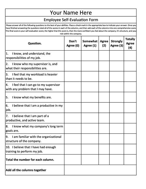 46 Employee Evaluation Forms & Performance Review Examples