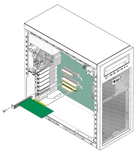 Removing and Installing PCIe Cards (Sun Ultra 27 Workstation Service Manual)