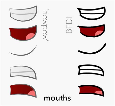 Mouth Smile Clip Art - Bfdi R Mouth, HD Png Download , Transparent Png ...