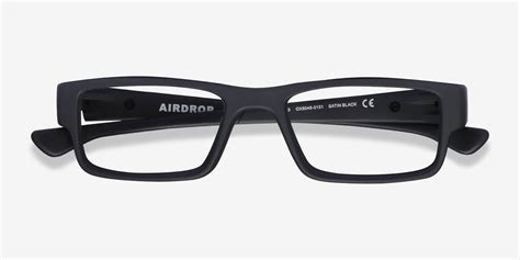 Oakley Airdrop - Rectangle Satin Black Frame Eyeglasses | Eyebuydirect