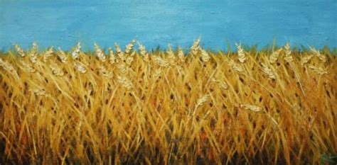 Wheat painting! | Painting, Farm art, Oil painting