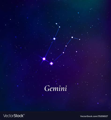 Star Map Gemini Constellation - Emylee Philomena