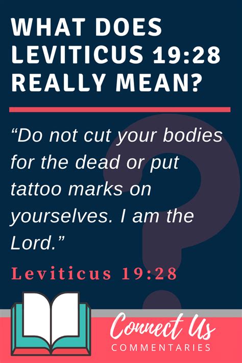 Leviticus 19:28 Meaning of Do Not Cut Your Bodies for the Dead – ConnectUS