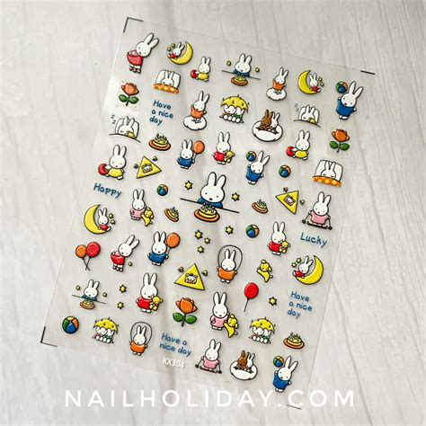 5D Miffy Nail Stickers