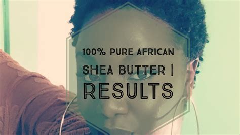 100% Pure African Shea Butter on 4C Hair - YouTube