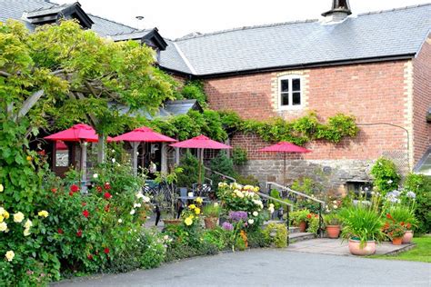 Beautiful Countryside Cafe in England Stock Photo - Image of cafe ...