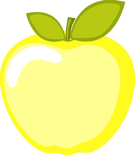 Yellow Apple Clipart PNG - MyFreeDrawings