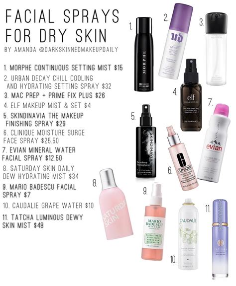 Setting Sprays for Dry Skin | Dry skin care, Skin care tips, Skin care