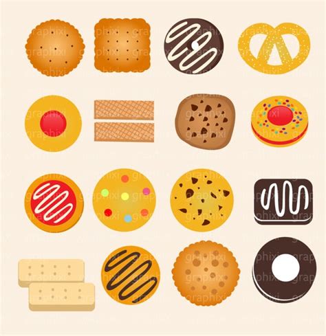 Biscuits Clipart Biscuit vector Biscuit Digital Image | Etsy