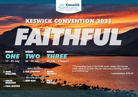 Registration opens for Keswick Convention 2021 - Keswick Ministries