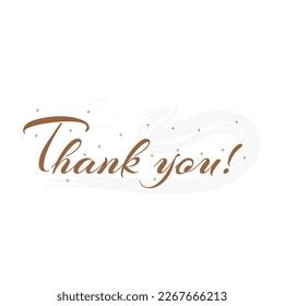 Text Thank You On White Background Stock Vector (Royalty Free) 2267666213 | Shutterstock