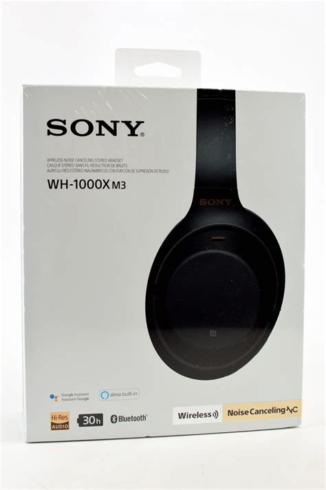 Sony WH-1000X M3 Noise Cancelling Headphones, Wireless Bluetooth, Over ...