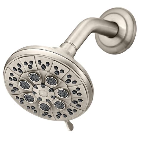 Pfister Restore Brushed Nickel Round Fixed Shower Head 2.5-GPM (9.5-LPM) at Lowes.com