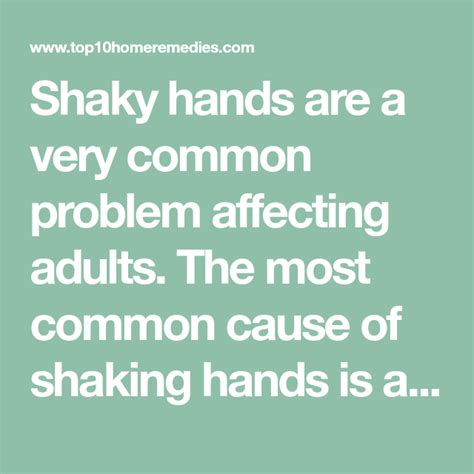 Do Shaky Hands Indicate a Serious Problem? - eMediHealth | Shaky hands, Shake hands, Parkinsons ...